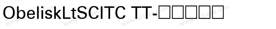 ObeliskLtSCITC TT字体转换